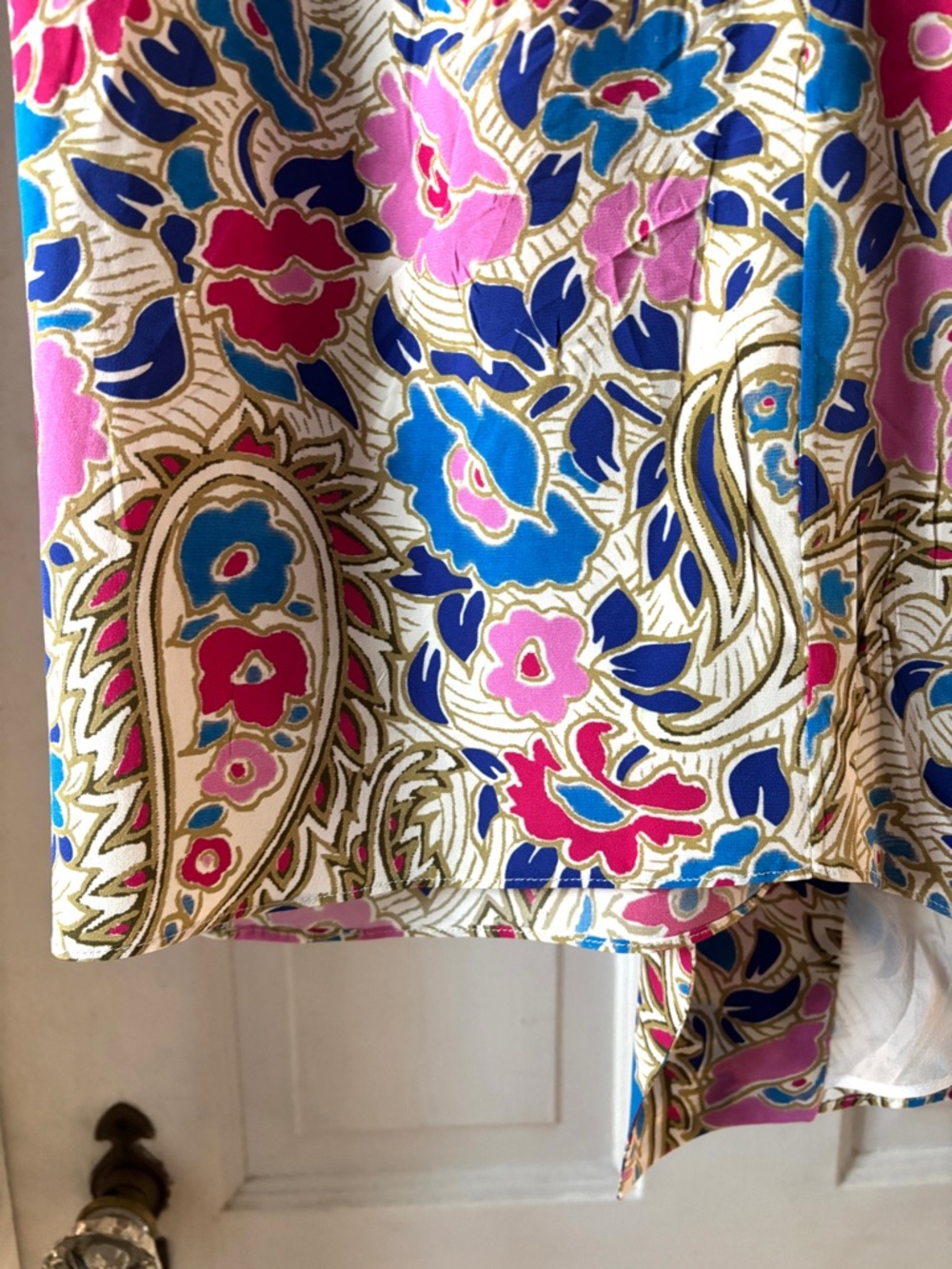 Isabel Marant Breena Floral Paisley Midi Skirt Silk Blend Size 36 FR | 4 US - Picture 12 of 15